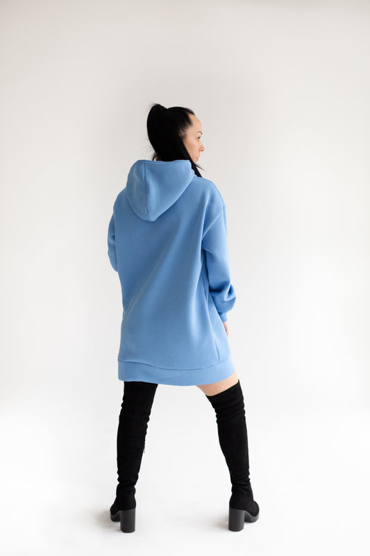 Oversize dzemperis LIGHT BLUE MB022 1